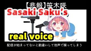 ENG SUB Actually Sasaki Sakus real voice is like this? NIJISANJI Vtuber 笹木咲