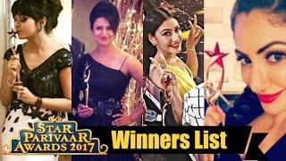 Star Parivaar Awards 2017 Full Winner List