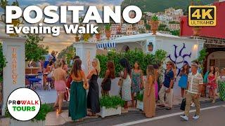 Positano Evening Walk 4K 60fps Italian Beauty - with Captions