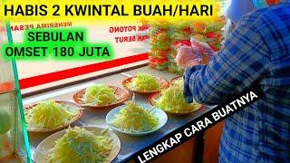 DIAJARI AHLINYA CARA PEMBUATAN BUMBU RUJAK VIRAL HABIS 1 KWINTAL BUAH DAN 400 BOXHARI OMSET 6 JUTA