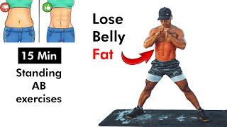 How to get rid of excess fat and regain 6-pack abs  Standing abdominal exercises