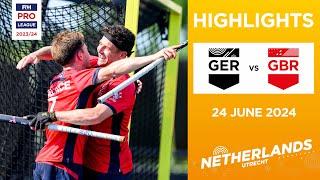 FIH Hockey Pro League 202324 Highlights - Germany vs Great Britain M  Match 1