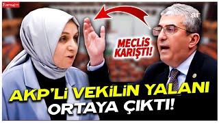 AKP’li vekilin yalanı canlı yayında ortaya çıktı Meclis karıştı