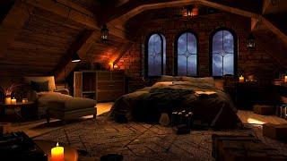 Cozy Room with Relaxing Rain Sounds for Sleeping  Deep Sleep White Noise Sleep Sounds ASMR Sleep