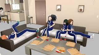 【MMD】previewpizza party ［girl fart animation］