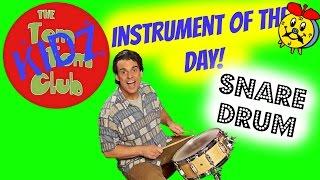 Musical Instrument Sounds  Kids Learn the Snare Drum