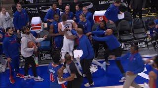 Magic vs. Pistons FIGHT Killian Hayes Knocks Out Mo Wagner 