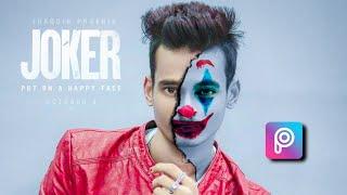 Picsart Joker Face Editing  Picsart Editing Tutorial  Joker Picsart Editing  Joker Photo Editing