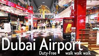 Discover Dubai Airport - walk Terminal 3 Duty Free shops
