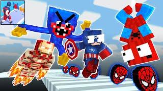 Monster School  Superhero Run - Epic Transform Race 3D - Minecraft Animation