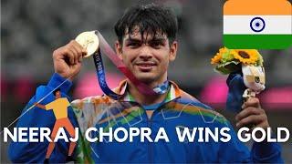 Neeraj Chopra Olympics Winning 2021  Neeraj Chopra Tokyo Olympics  India Tokyo Olympics 2021