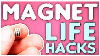  Amazing MAGNET Life Hacks  6 Useful DIY Neodymium Magnets tricks