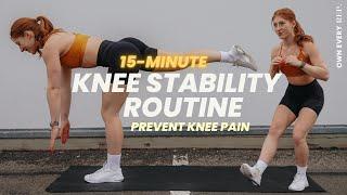 15 Min. Stability Routine  Prevent Knee Pain  Follow Along w Modifications  Bulletproof Knees