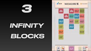 Merging 3 infinity blocks at a time X2 Blocks game