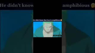 He didnt know that Zoro is amphibious  #onepiece #luffy #zoro #sanji #edits #trending