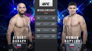 UFC 267 Kopylov vs. Duraev Full Fight Highlights