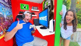 I Built The SMALLEST EPIC Hidden Gaming Room pierson was mad