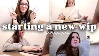 starting a new writing project  authortube writing vlog