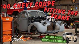 Fitting the Frame on the Hot Rod 40 Chevy - BONUS Mighty Mite Revival - Stacey Davids Gearz S18 E2