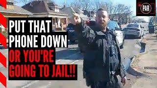 Police tried to stop a copwatcher from filming them this is what happened when he pushed back