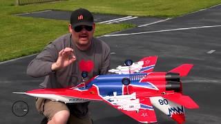 Arrows RC Mig 29 Shakedown in 20mph WHAT