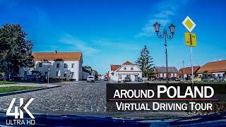 【4K 60fps】1 ½ HOUR RELAXATION FILM  «Driving in Poland Countryside» Ultra HD for 2160p TV