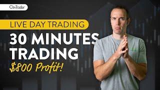 LIVE Day Trading  How I Made $800 in Under 30 Minutes