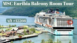 MSC Euribia Aft Balcony Room Tour Cabin #12266