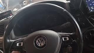 vw transporter t5 upgrade steering wheel from VW golf 7