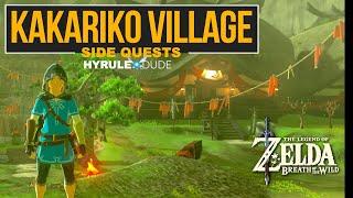 Zelda Breath of the Wild Kakariko Village Sidequests