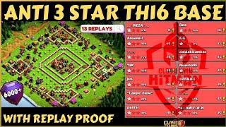 *ONLY 1 STAR* TH16 BASE WITH LINK + REPLAYS  ANTI ROOT RIDER TH16 BASE  CLASH OF CLANS