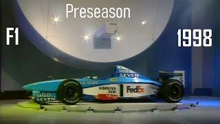 F1 1998 Preseason Testing and Car Launches