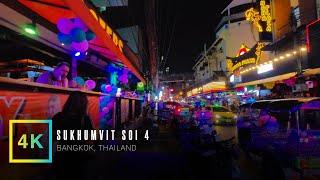 Sukhumvit Soi 4 Saturday Night Walk - Soi Na Na Tai  Virtual Walking Tour  Bangkok Thailand