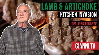 Lamb and Artichoke Kitchen Invasion Ideale Ristorante