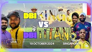 Singapore Cricket Live  Tennisball Cricket  DBI Kings vs DBI Titans  19102024