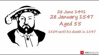 Henry VIII biography in 3 minutes - mini bio - mini history - 3 minute history