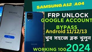 Samsung A12 Frp Bypass Android 13  Samsung A12 Frp Unlock Tool  Samsung Galaxy A12 Frp Bypass 2024