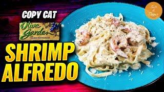 How to make Shrimp Alfredo. Better than Olive Garden.  4K