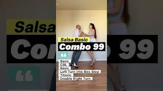 Salsa Basics “Combo 99” from Salsa Dance Challenge 019 #salsa #salsadancing  #dance #baile #shorts