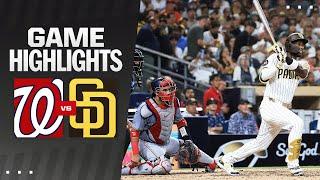 Nationals vs. Padres Game Highlights 62524  MLB Highlights