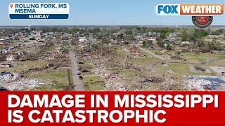 FEMA Damage Seen On The Ground In Mississippi Is Catastrophic Following Tornadoes