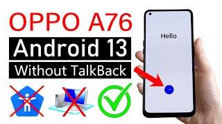 Oppo A76 CPH2375 FRP Bypass Talkback Not Working  Latest Update without pc