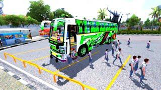 DRIVING FOR TOUR MOD  PICK UP THE SCHOOL STUDENTS AND DROP SURABAYA PARK  BUS SIMULATOR INDONESIA