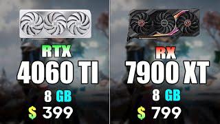 NVIDIA RTX 4060 Ti vs RX 7900 XT  Test in 9 Games 4K Ultra