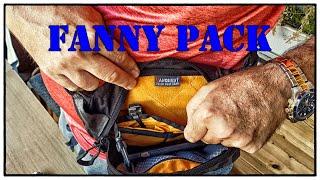 Eric und Ricci tragen Fanny pack Vanquest everyday carry Bauchtasche