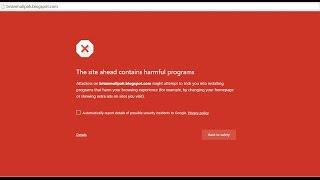 How to fix the site ahead contains harmful programs in google chrome