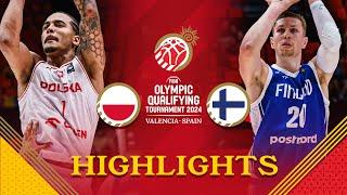 Poland  and Finland  treated us to a thriller in Valencia  Highlights  FIBA OQT 2024 Spain