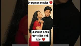 SRK movies with Kajol ️Evergreen movies of SRK & Kajol #srk #kajol #bollywood