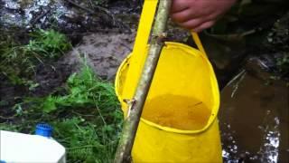 Lifesaver Cube Filtering Dirty Stream Water to Fresh Drinking  Water on Bushcrafting Expedition