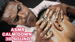 Calm Down And Watch ASMR Deep Tissue Head Massage With Lots Of Oil  Neck Cracking Heavy Oil Massage